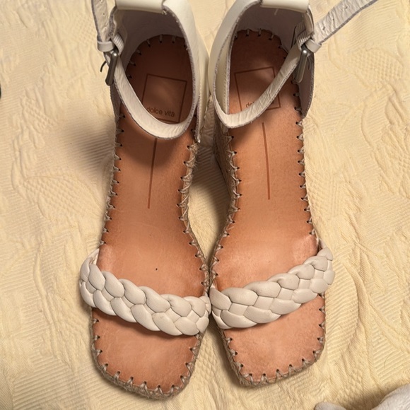 DOLCE VITA Nilton Braided Platform Wedge Espadrille Sandals sz 8.5 - Picture 2 of 8